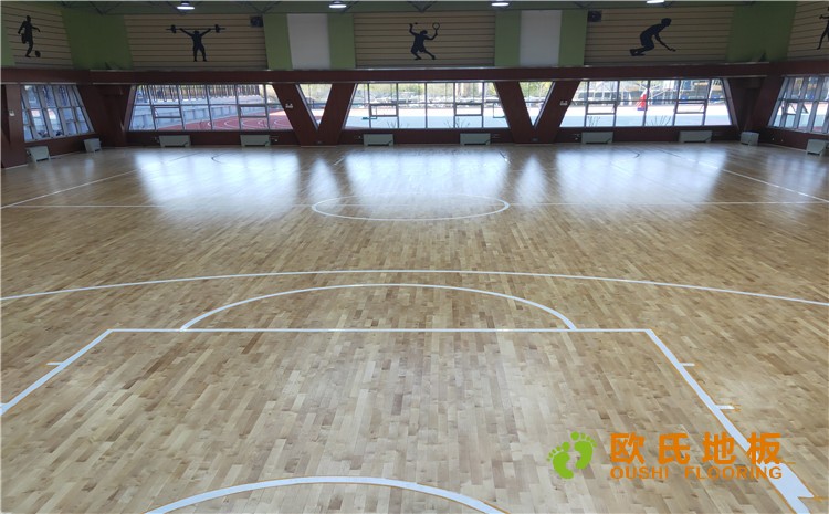 山西榆次王湖小學體育館木地板項目案例